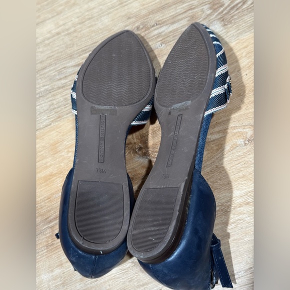 NEW TOMMY HILFILGIER NANCEE D'ORSAY STRIPED CANVAS FLATS SIZE 7.5 - Picture 12 of 13